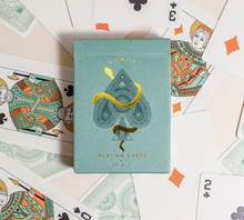 Load image into Gallery viewer, The Olympia Playing Cards in Sage Green
