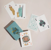 Load image into Gallery viewer, The Olympia Playing Cards in Sage Green
