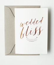 Load image into Gallery viewer, Wedded Bliss - Copper Foil Greeting Card

